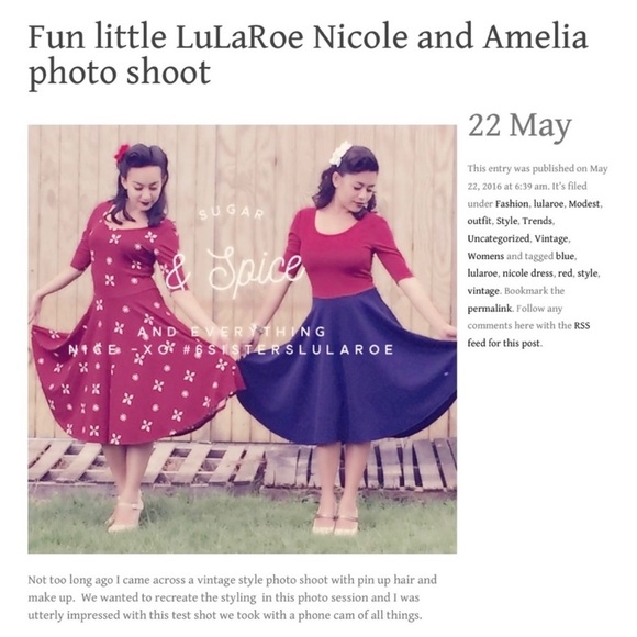 NWT LuLaRoe Nicole Dress Size Small - Picture 13 of 14